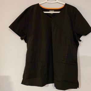 🙊 5/$25- Scrubstar black scrub top - size XL